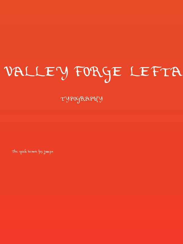 Valley Forge Leftalic Poster