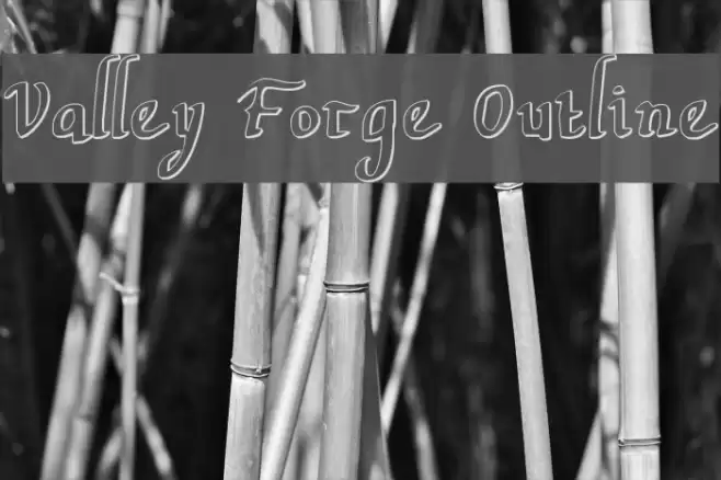 Valley Forge Outline Font examples