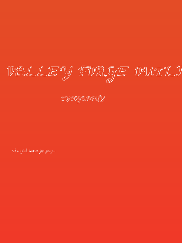 Valley Forge Outline Poster