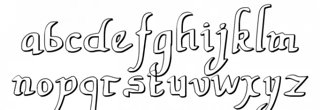 Valley Forge Outline फ़ॉन्ट लोअरकेस
