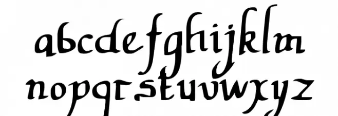 Valley Forge Font LOWERCASE