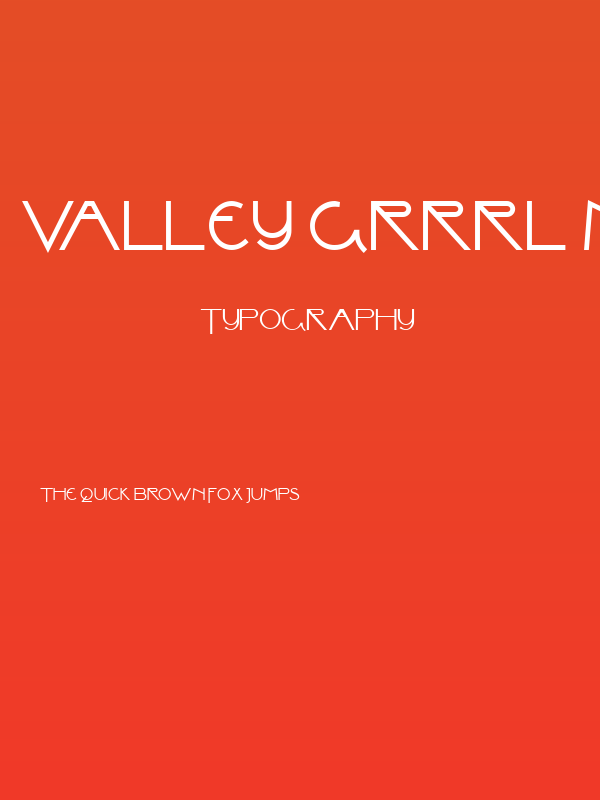 Valley Grrrl NF Poster