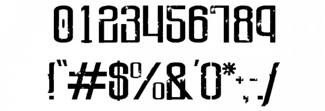 Valley Of Elah Font OTHER CHARS