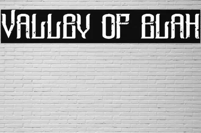 Valley Of Elah Font examples