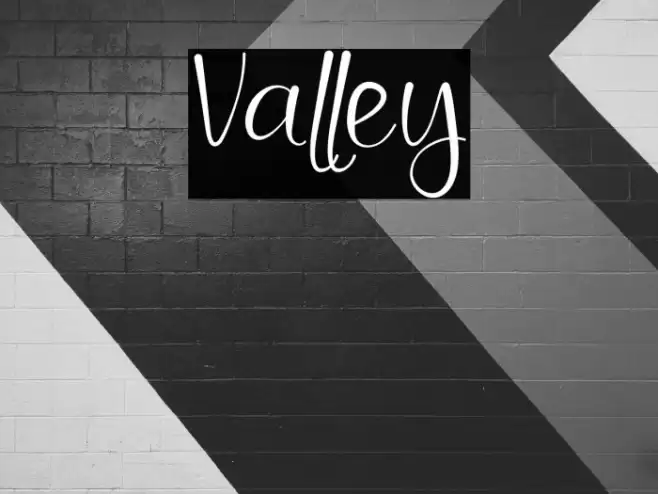 Valley Font examples