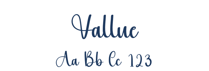 Vallue Font Preview