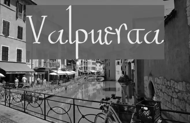Valpuesta Font examples