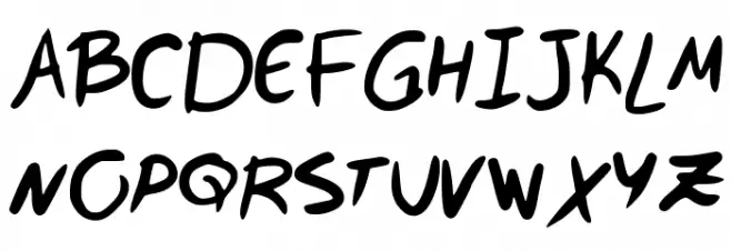 Val's Handwriting is Pretty Messy 字体 大写