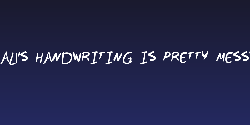 Val's Handwriting is Pretty Messy Social Header