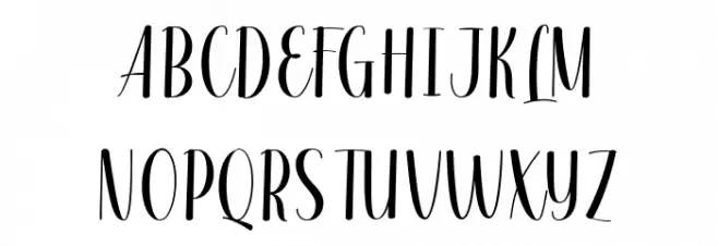 Valsday Script DEMO Regular フォント 大文字