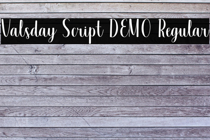 Valsday Script DEMO Regular Example 2