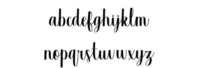Valsday Script DEMO Regular Font LOWERCASE