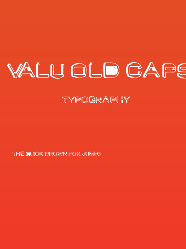 Valu Old Caps Poster