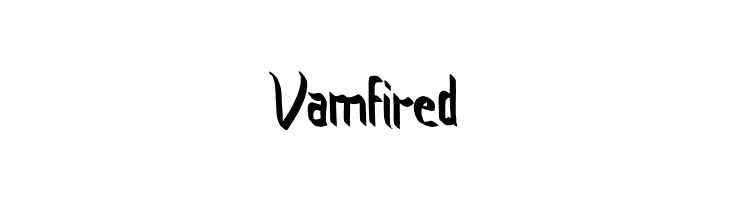 Vamfired  フリーフォントのダウンロード
