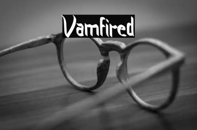 Vamfired Font examples