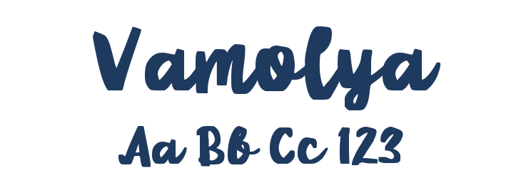 Vamolya Font Preview