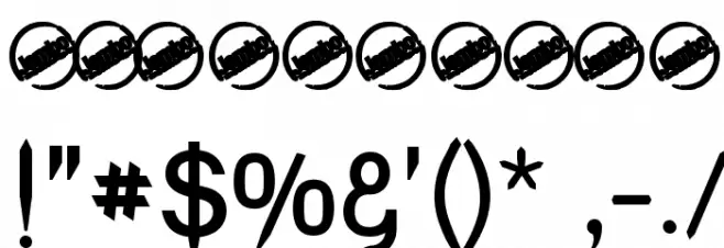 Vampetica-Bold Font OTHER CHARS