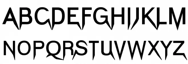 Vampetica-Bold Schriftart Groß