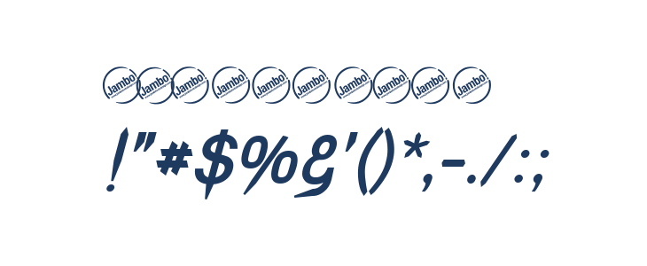 Vampetica-BoldItalic Other Characters