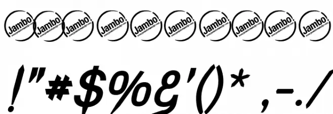 Vampetica-BoldItalic Font OTHER CHARS