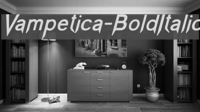 Vampetica-BoldItalic Font examples