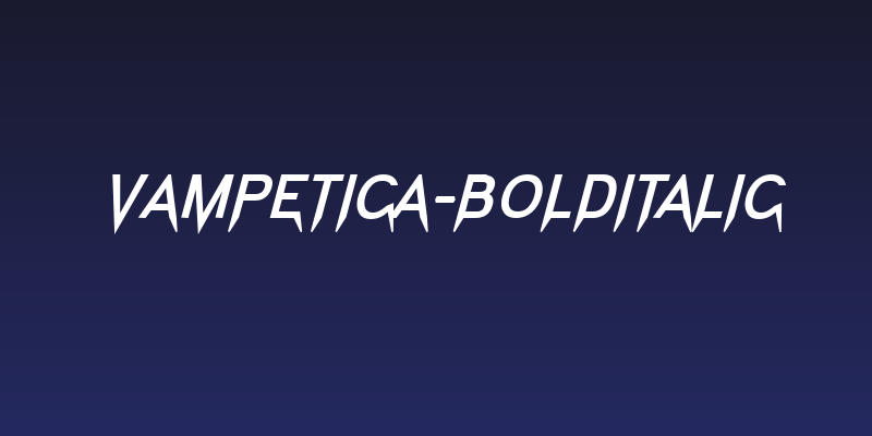 Vampetica-BoldItalic Social Header
