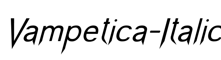 Vampetica-Italic फ़ॉन्ट