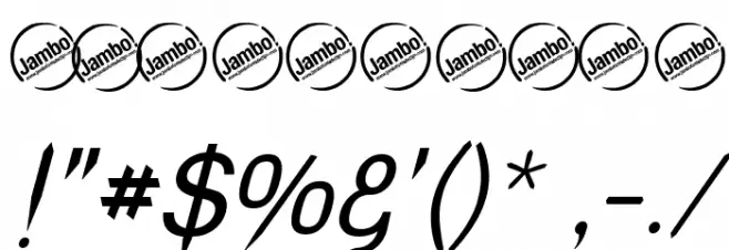 Vampetica-Italic Font OTHER CHARS