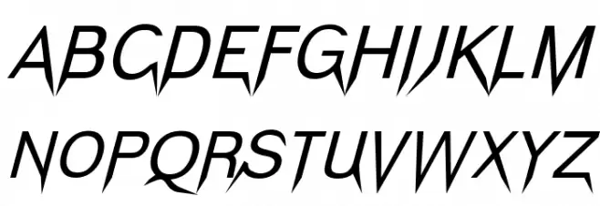 Vampetica-Italic Fonte MAIÚSCULAS