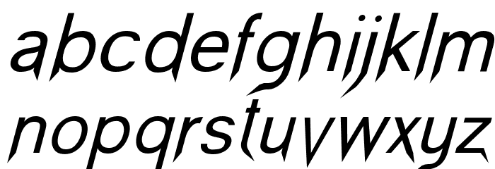 Vampetica-Italic फ़ॉन्ट लोअरकेस