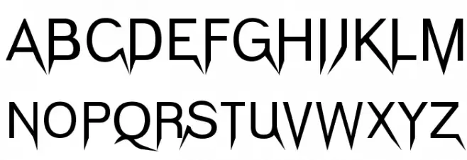 Vampetica Schriftart Groß