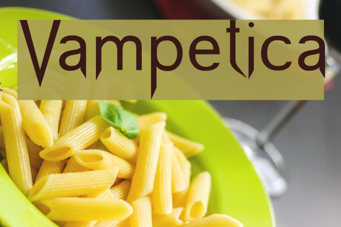 Vampetica Caratteri examples