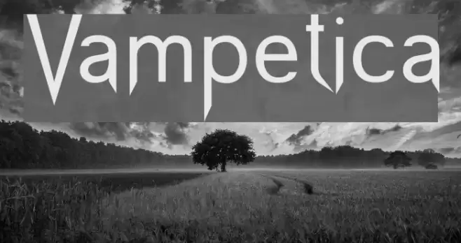 Vampetica Font examples