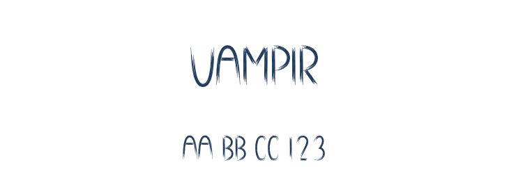 Vampir Font Preview
