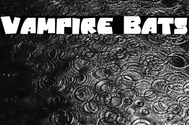 Vampire Bats Fonte examples