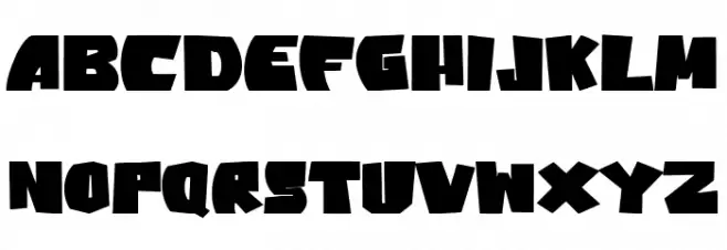 Vampire Bats Schriftart Kleinbuchstaben