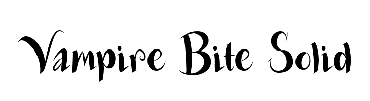 Vampire Bite Solid  नि: शुल्क फ़ॉन्ट्स डाउनलोड