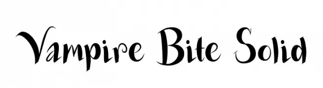 Vampire Bite Solid  Descarca Fonturi Gratis