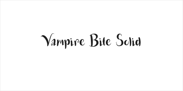 Vampire Bite Solid Logo
