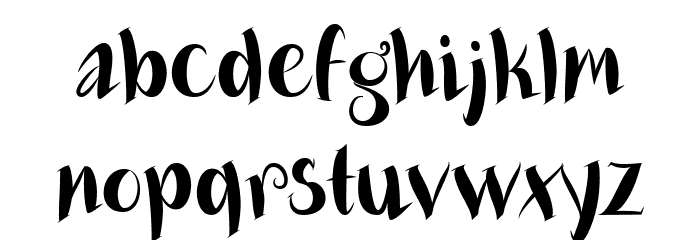 Vampire Bite Solid Font LOWERCASE