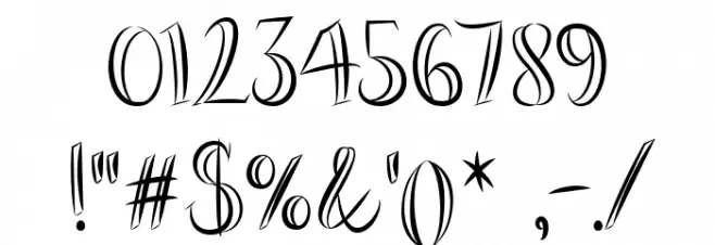 Vampire Bite Font OTHER CHARS