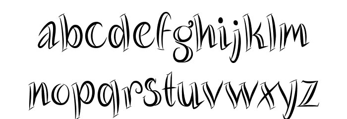 Vampire Bite Font LOWERCASE