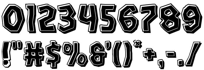 Vampire Bride Bevel Font OTHER CHARS