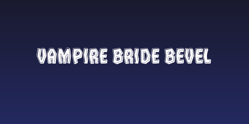 Vampire Bride Bevel Social Header
