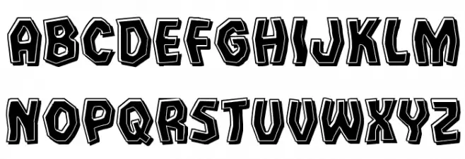 Vampire Bride Bevel Font Litere mici