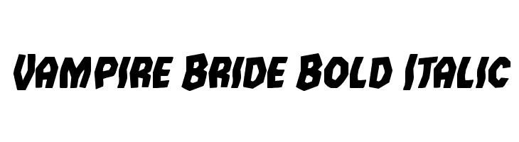 Vampire Bride Bold Italic  font caratteri gratis