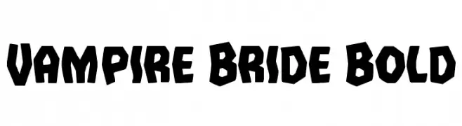 Vampire Bride Bold  フリーフォントのダウンロード