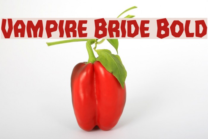 Vampire Bride Bold फ़ॉन्ट examples