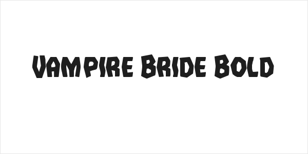 Vampire Bride Bold Logo
