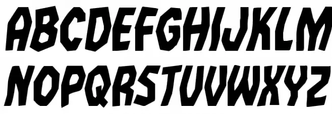 Vampire Bride Condensed Italic フォント 小文字